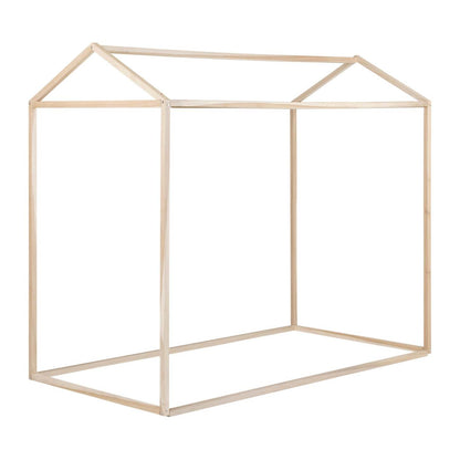 Lit simple Sweedi Twin House - Bois naturel | D83GM449