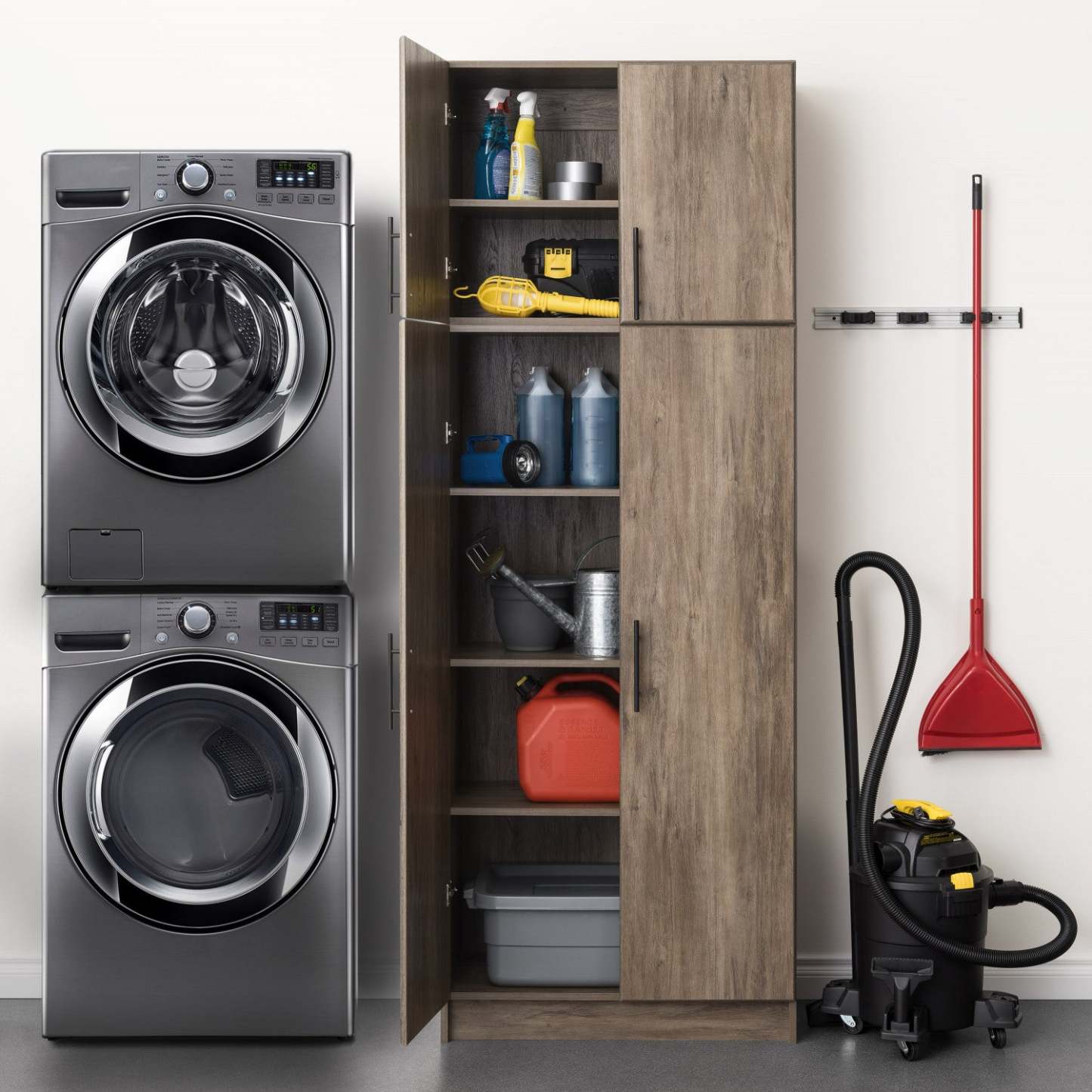 Armoire murale empilable Elite 32 - Drifted Grey|Armoire murale superposable Elite de 32 po - gris délavé