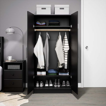 Armoire-penderie Elite 32 - Noir|Armoire-penderie Elite de 32 po - noire