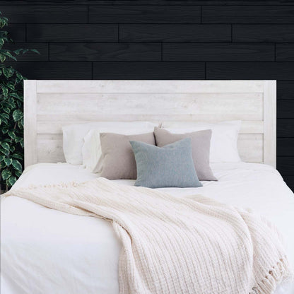 Prepac Rustic Ridge Farmhouse King Headboard - Washed White|Tête de lit pour très grand lit champêtre Rustic Ridge de Prepac - blanc vieilli
