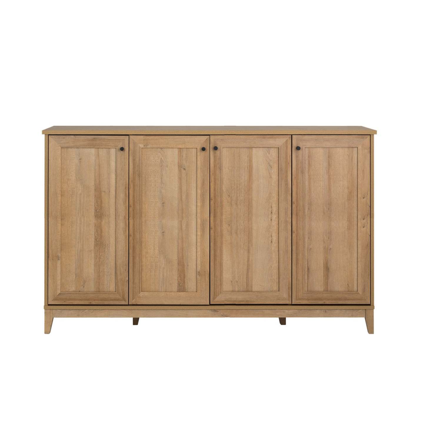 Prepac Yaletown 4-Door Buffet Console - Chêne naturel|Console Yaletown de Prepac à 4 portes - chêne naturel