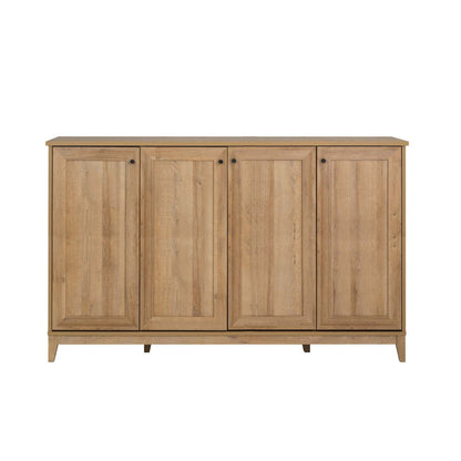 Prepac Yaletown 4-Door Buffet Console - Chêne naturel|Console Yaletown de Prepac à 4 portes - chêne naturel
