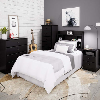 Astrid Twin Headboard - Black|Tête de lit Astrid pour lit simple - noire