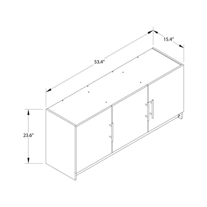 Ameriwood Home Armoire murale 3 portes Camberly avec tringle de suspension - Chêne ivoire|Armoire murale Camberly d'Ameriwood Home à 3 portes avec tringle - chêne ivoire
