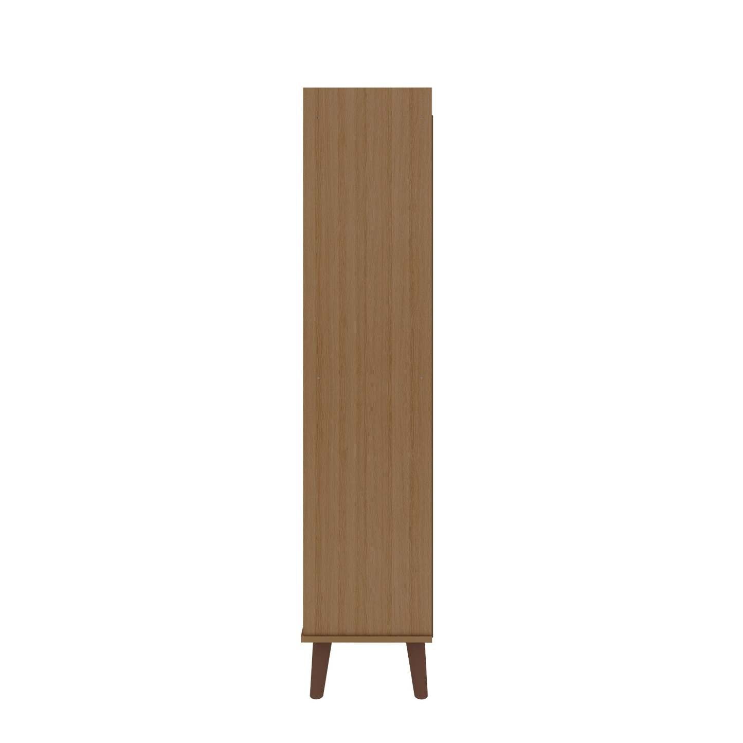 Manhattan Comfort Hampton 4-Tier Library with Solid Wood Legs - Maple Cream|Bibliothèque Hampton de Manhattan Comfort à 4 étages avec pattes en bois massif - crème d'érable