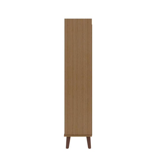 Manhattan Comfort Hampton 4-Tier Library with Solid Wood Legs - Maple Cream|Bibliothèque Hampton de Manhattan Comfort à 4 étages avec pattes en bois massif - crème d'érable