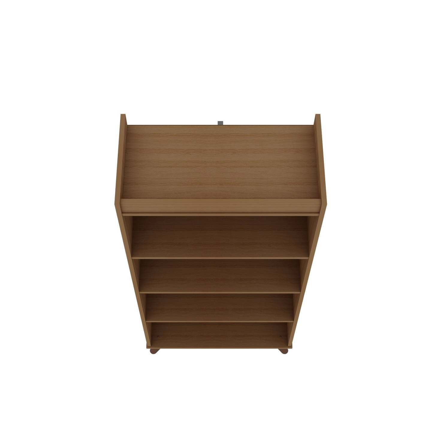 Manhattan Comfort Hampton 4-Tier Library with Solid Wood Legs - Maple Cream|Bibliothèque Hampton de Manhattan Comfort à 4 étages avec pattes en bois massif - crème d'érable