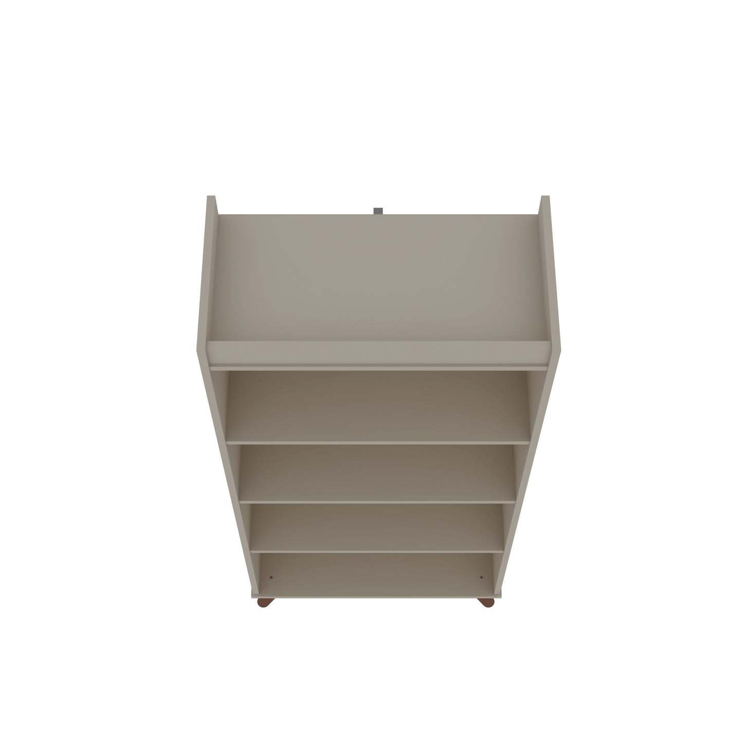 Manhattan Comfort Hampton 4-Tier Bookcase with Solid Wood Legs - Off White|Bibliothèque Hampton de Manhattan Comfort à 4 étages avec pattes en bois massif - blanc cassé