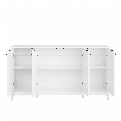 Prepac Yaletown 4-Door Buffet Console - Blanc|Console Yaletown de Prepac à 4 portes - blanche
