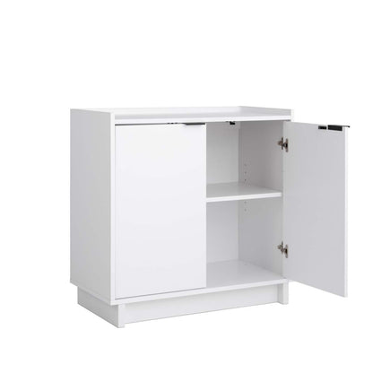 Buffet console Prepac Simply Modern 2 portes - Blanc|Console Simply Modern de Prepac à 2 portes - blanche