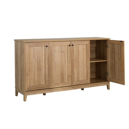 Prepac Yaletown 4-Door Buffet Console - Chêne naturel|Console Yaletown de Prepac à 4 portes - chêne naturel