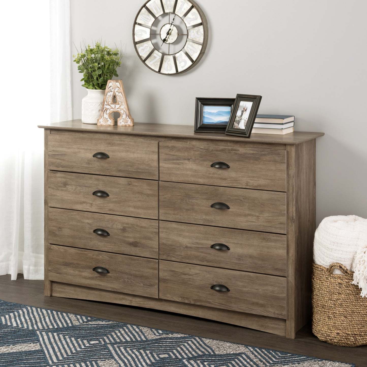 Salt Spring 8-Drawer Dresser - Drifted Grey|Commode Salt Spring à 8 tiroirs - gris délavé