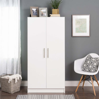 Armoire-penderie Elite 32 - Blanc|Armoire-penderie Elite de 32 po - blanche