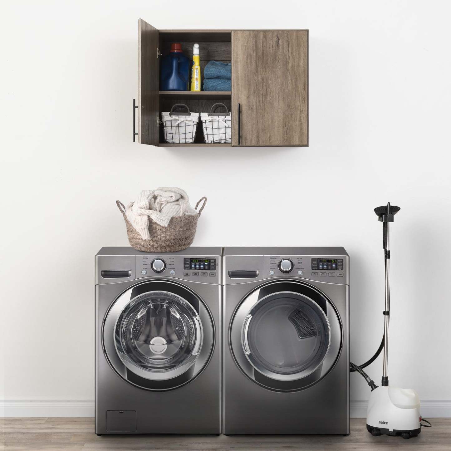 Armoire murale empilable Elite 32 - Drifted Grey|Armoire murale superposable Elite de 32 po - gris délavé