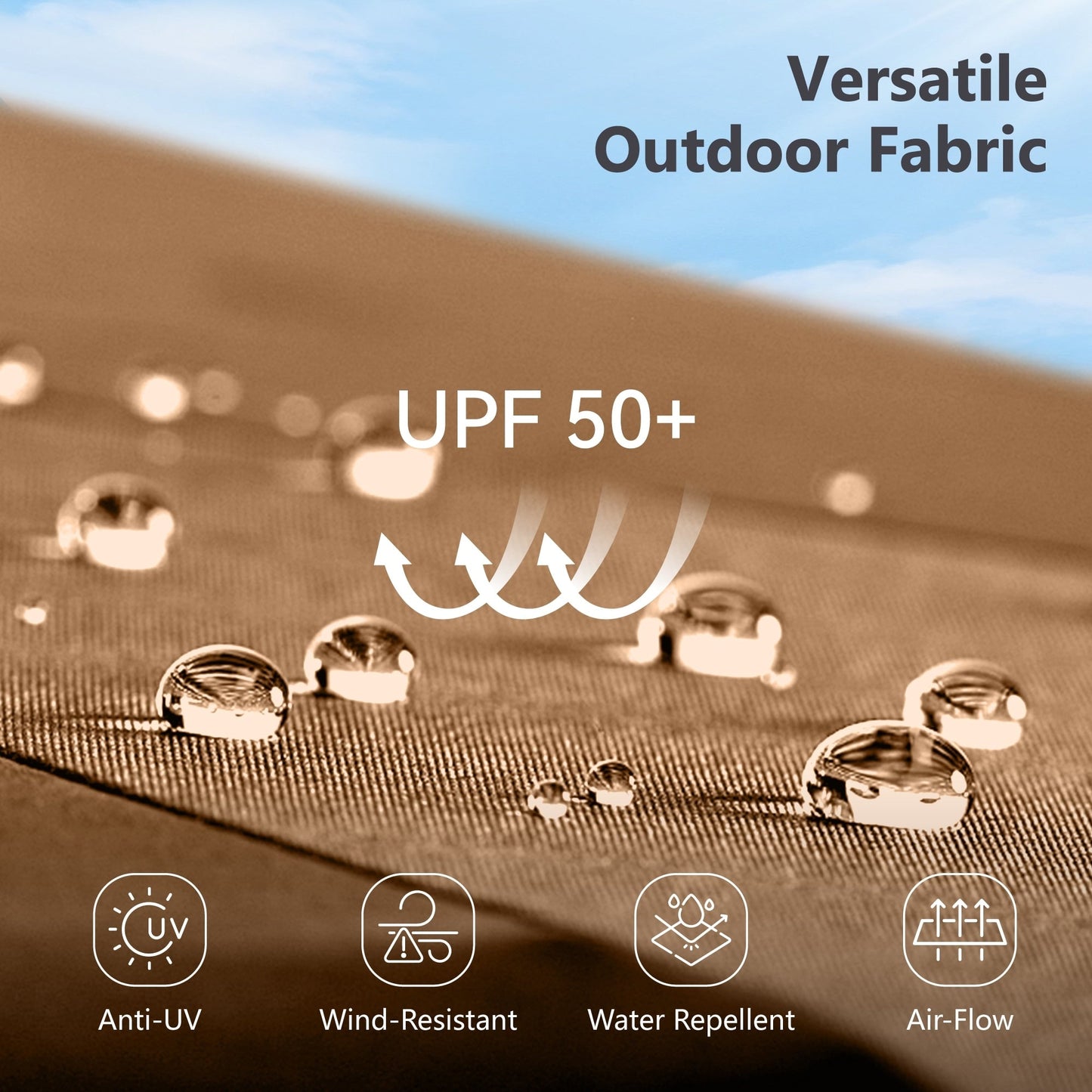 Parasol de terrasse double face extra large de 4 m (13 pi) avec manivelle, MAISON ARTS