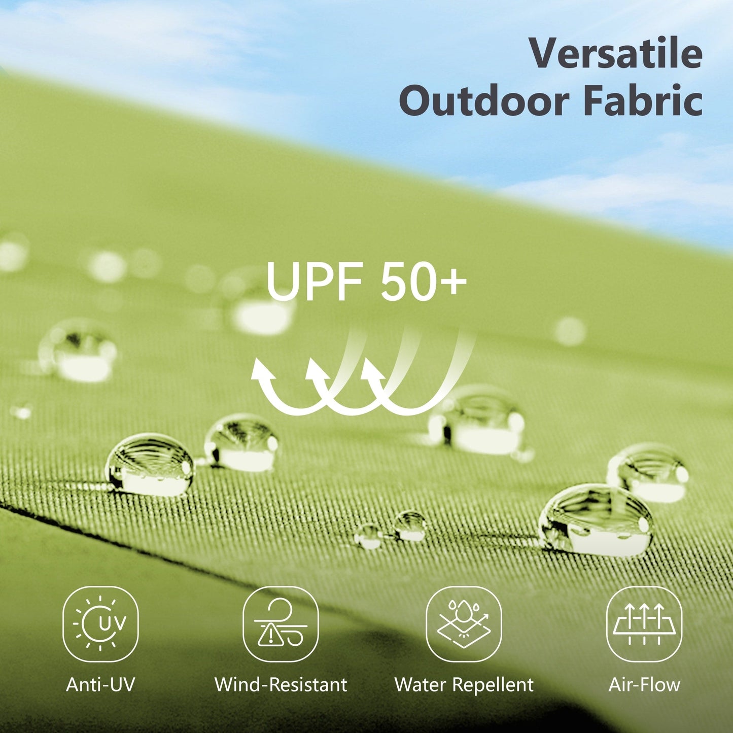 Parasol de terrasse double face extra large de 4 m (13 pi) avec manivelle, MAISON ARTS