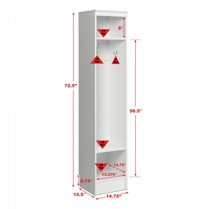 Narrow Entryway Organizer - White|Meuble étroit pour organiser l'entrée - blanc