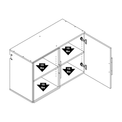 Hangups 36 Upper Storage Cabinet - Noir|Armoire supérieure de rangement HangUps de 36 po - noire