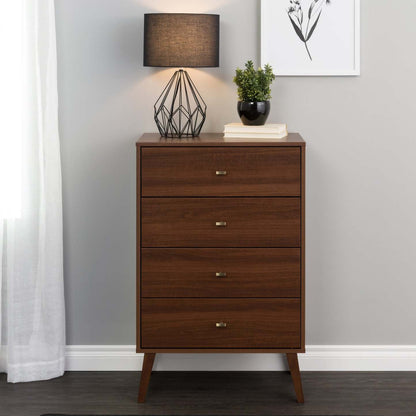 Milo Tall 4-Drawer Chest - Cherry|Commode verticale haute Milo à 4 tiroirs - cerisier