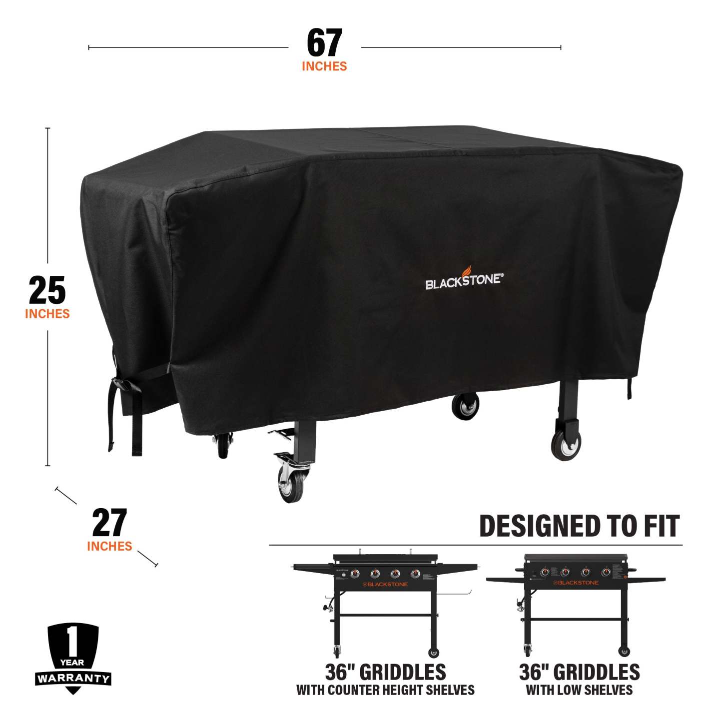Blackstone 36 Classic Griddle Cover - 1528|Housse de plaque chauffante classique Blackstone de 36 po - 1528