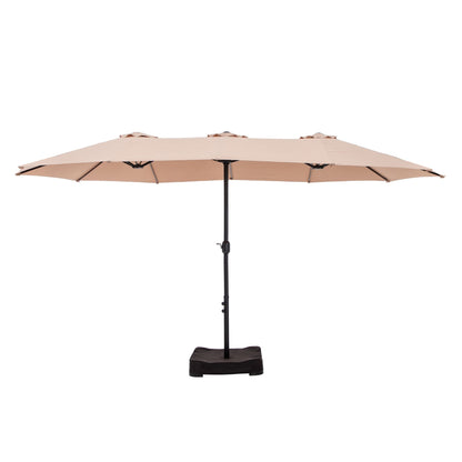 Parasol double face extra large de 4,57 m (15 pi) avec base incluse, MAISON ARTS