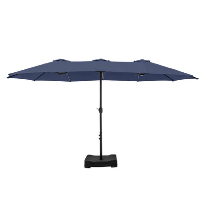 Parasol double face extra large de 4,57 m (15 pi) avec base incluse, MAISON ARTS