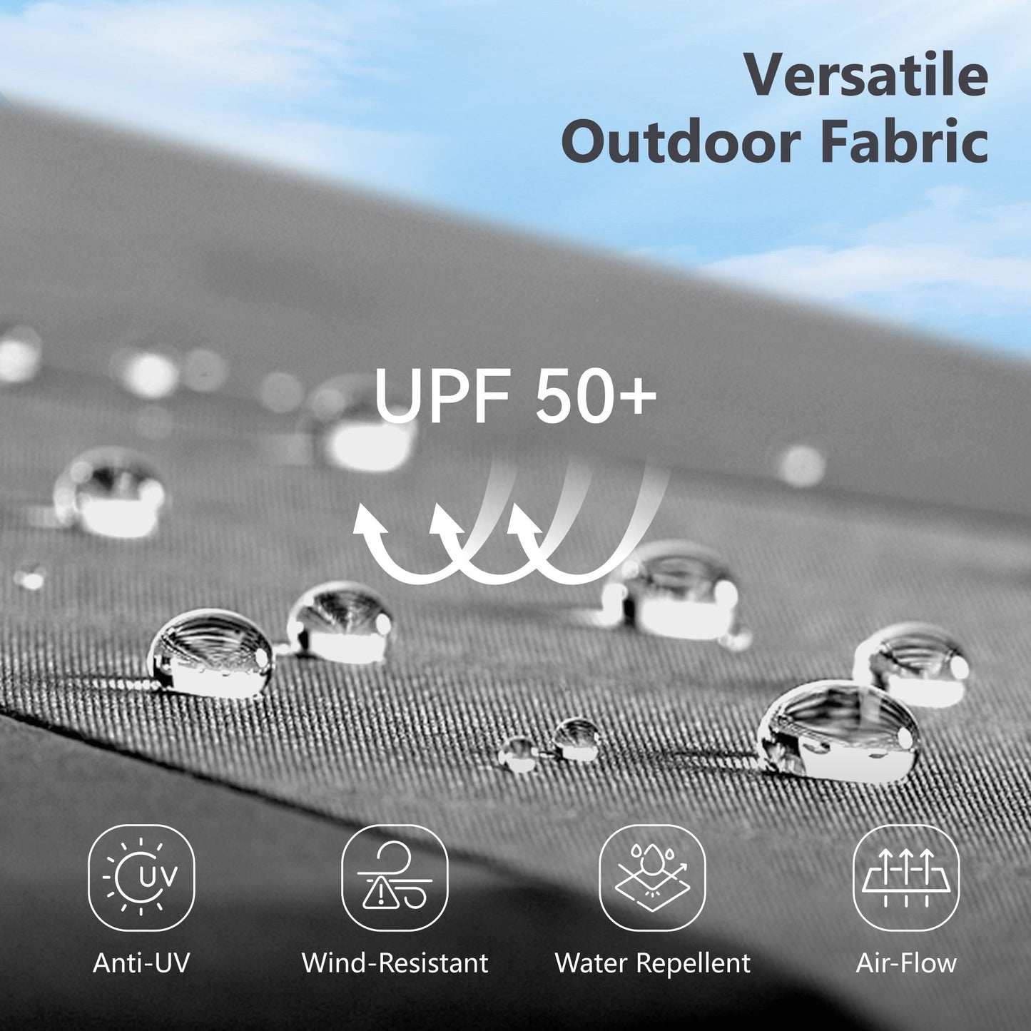 Parasol double face extra large de 4,57 m (15 pi) avec base incluse, MAISON ARTS