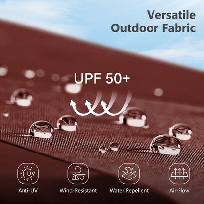 Parasol double face extra large de 4,57 m (15 pi) avec base incluse, MAISON ARTS