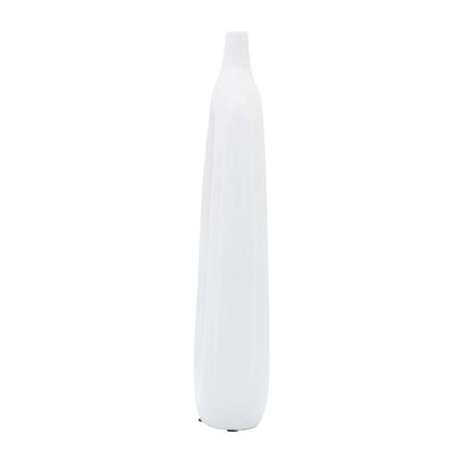 Vase de 14 po en céramique avec découpe - blanc|Ceramic 14 Open Cut-Out Vase - Blanc