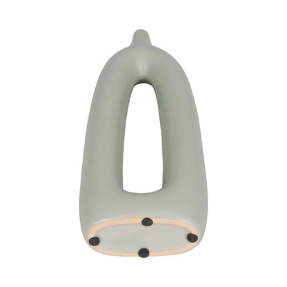 Vase de 14 po en céramique avec découpe - vert sauge|Ceramic 14 Open Cut-Out Vase - Sage Green