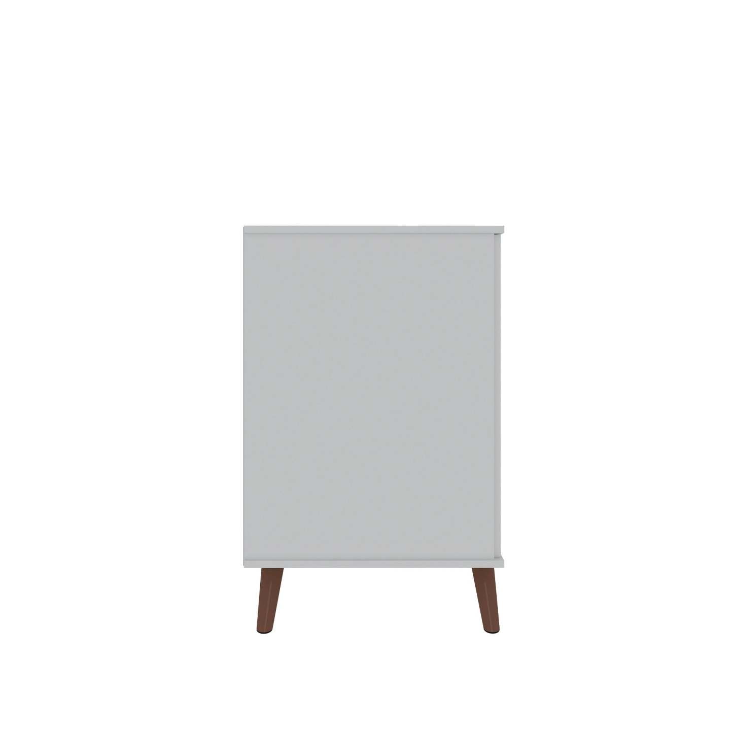 Buffet Hampton de Manhattan Comfort de 39,37 po avec 7 tablettes et pattes en bois massif - blanc