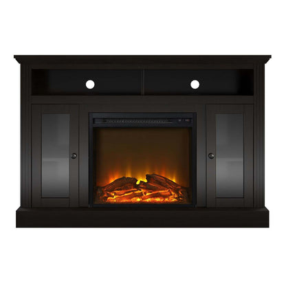Ameriwood Home Chicago Electric Fireplace TV Console for Flat Screen TVs up to 50 - Espresso|Console pour téléviseur Chicago d'Ameriwood Home avec foyer électrique pour téléviseurs à écran plat jusqu'à 50 po - espresso