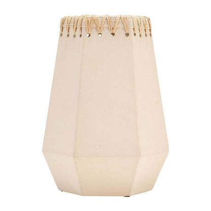 Vase en céramique 11 avec tissage - Naturel|Vase de 11 po en céramique à motif tressé - naturel