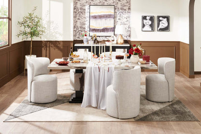 Vase à fleurs de 10 po en céramique à motif à pois bleu marine - blanc