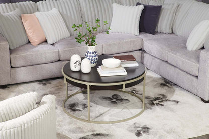 Vase à fleurs de 10 po en céramique à motif à pois bleu marine - blanc