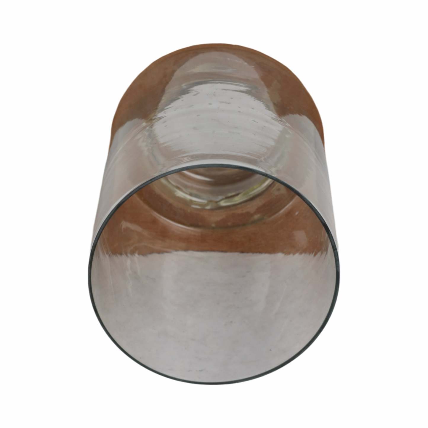 Bougeoir de 13 po avec base pilier carré en bois - naturel