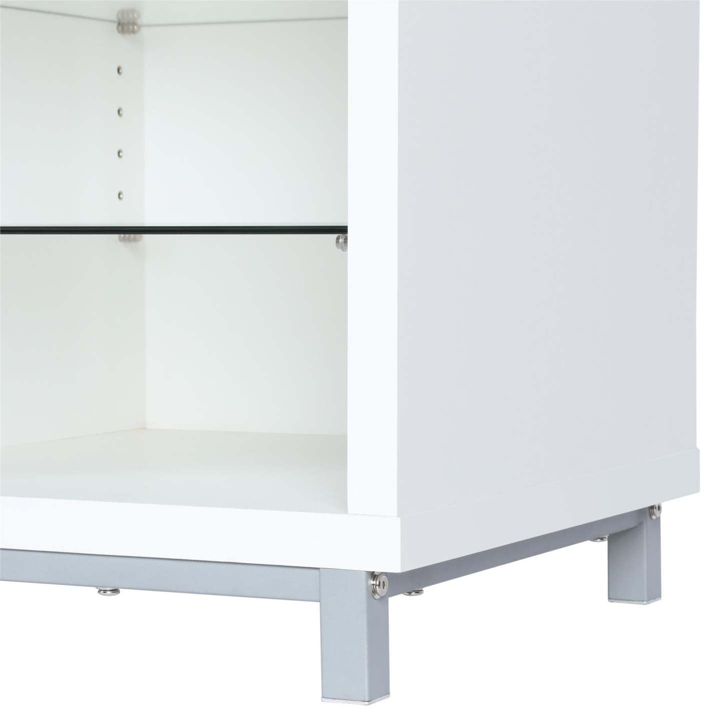 Ameriwood Home Lumina Electric Fireplace TV Stand for TVs up to 70 po - Blanc|Meuble pour téléviseur Lumina d'Ameriwood Home avec foyer électrique pour téléviseurs jusqu'à 70 po - blanc