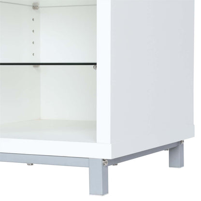 Ameriwood Home Lumina Electric Fireplace TV Stand for TVs up to 70 po - Blanc|Meuble pour téléviseur Lumina d'Ameriwood Home avec foyer électrique pour téléviseurs jusqu'à 70 po - blanc