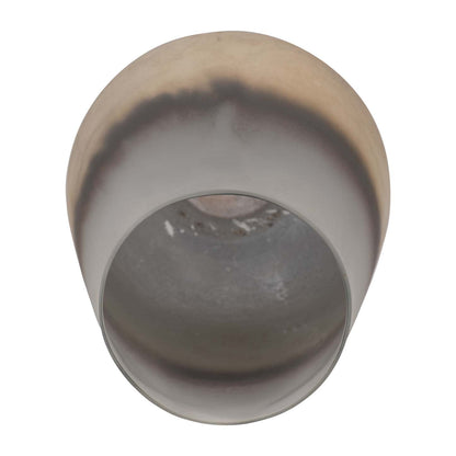 Vase de 9 po en verre au fini antique - ivoire