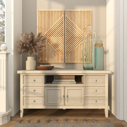 Vase de 29 po en verre - bleu clair