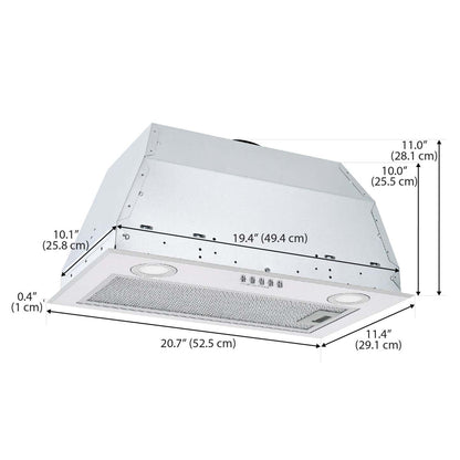 Hotte de cuisinière à conduit Ancona 24 - AN-1372 | Insertion de hotte de cuisinière à conduit Ancona de 24 po - AN-1372 | D77GAYQZ