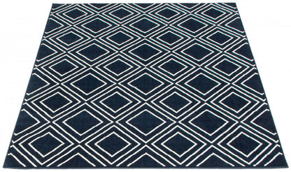 Tapis August Geod Marine-Blanc 7'10 x 10'2|Carpette August bleu marine géodeblanc 7 pi 10 po x 10 pi 2 po|D86FPZK9
