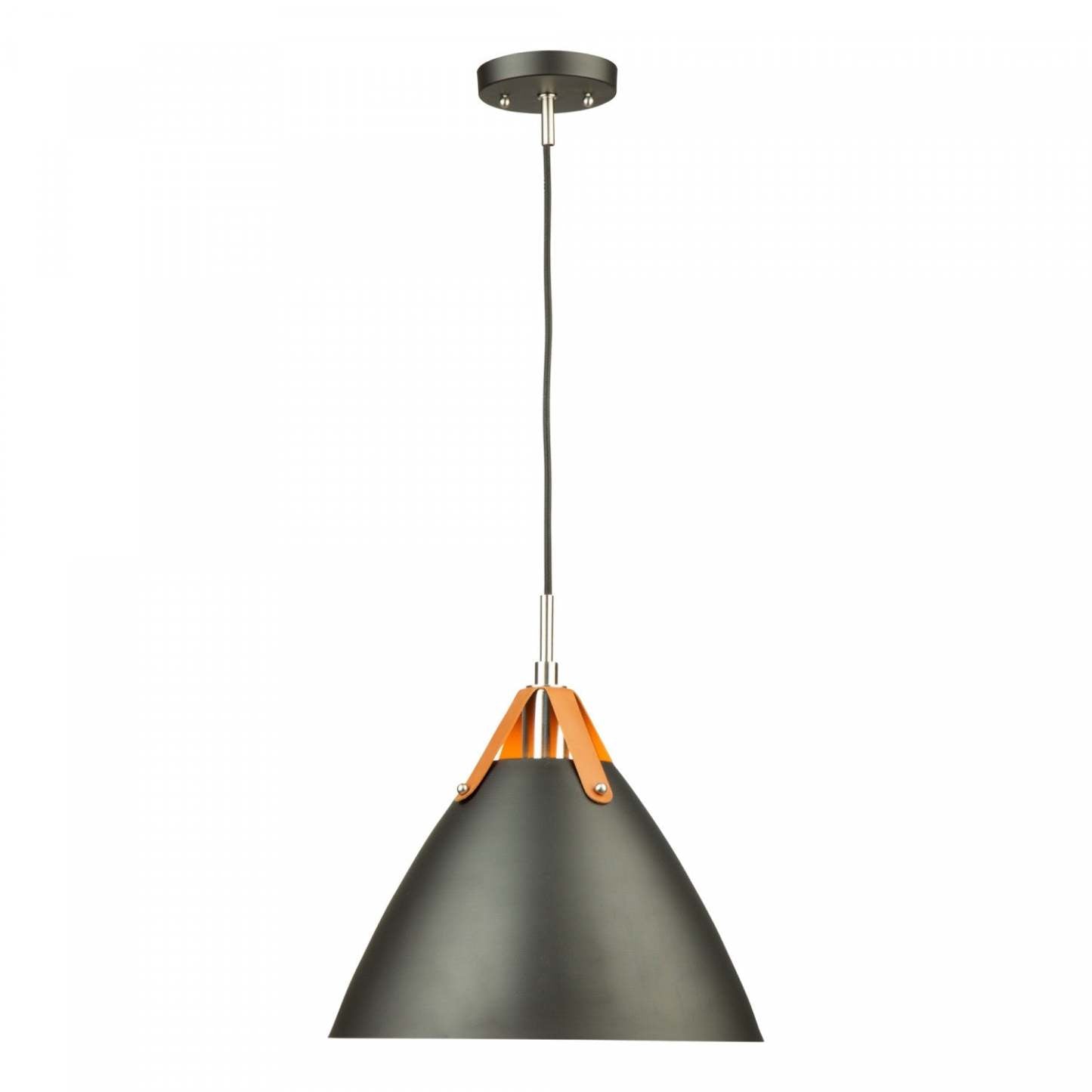 Luminaire suspendu noir à 1 ampoule Tote I | Luminaire suspendu I Tote noir à 1 ampoule | D06H15BB