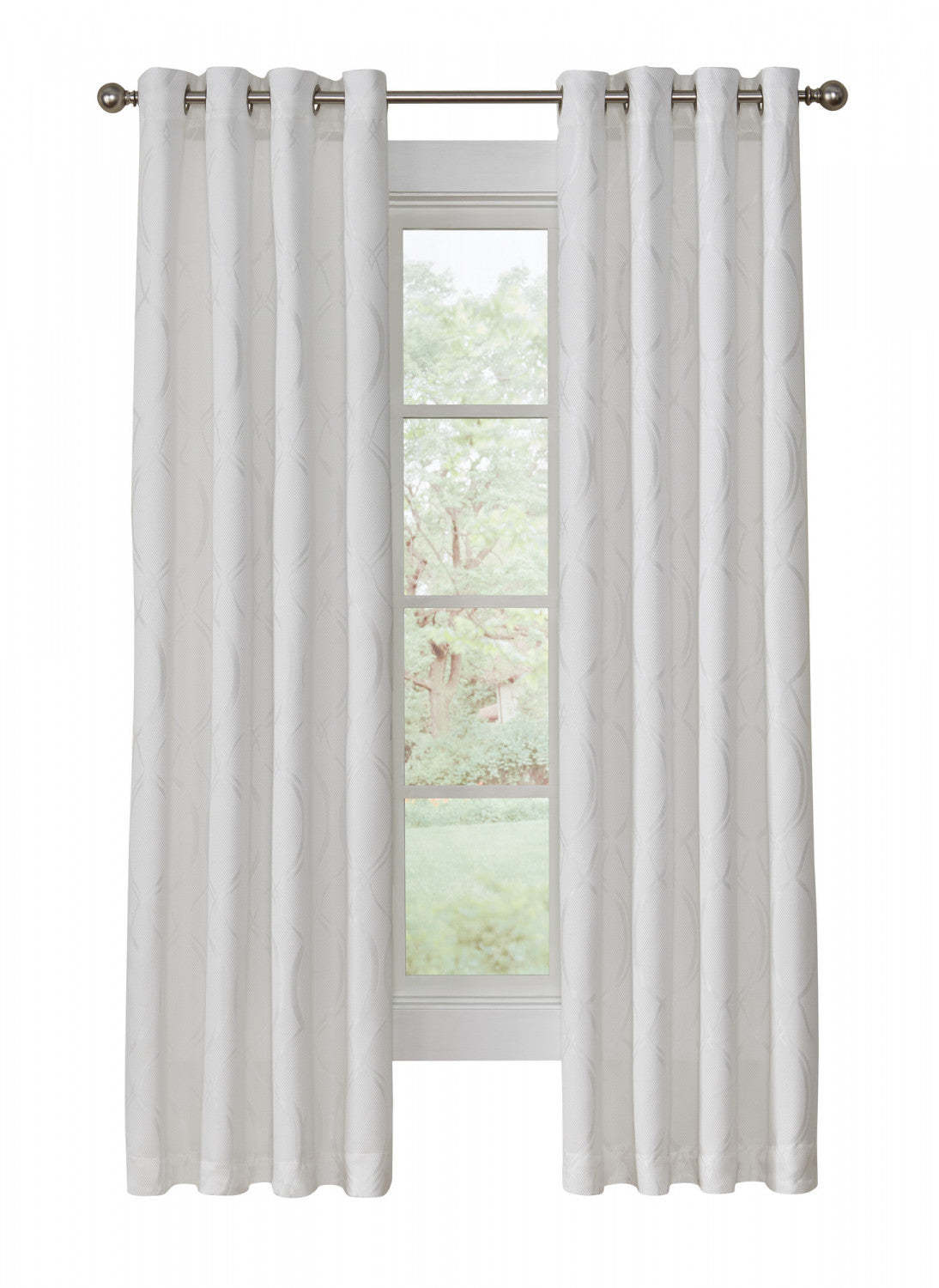 Panneau de rideau assombrissant à œillets Infini blanc de Thermalogic - 52 x 84