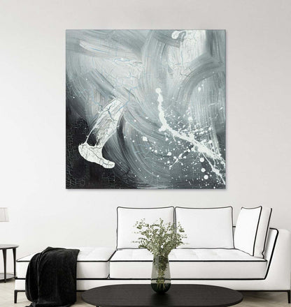 Œuvre d'art murale géante « Petrify VIII » 72 x 72