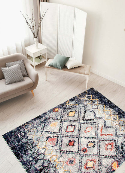 Tapis Makondo Classic bleu - 201 x 290 cm | D290V4TY