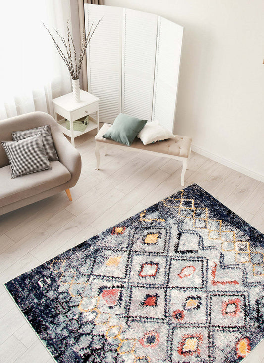 Tapis Makondo Classic bleu - 244 x 305 cm | D27UYTK4