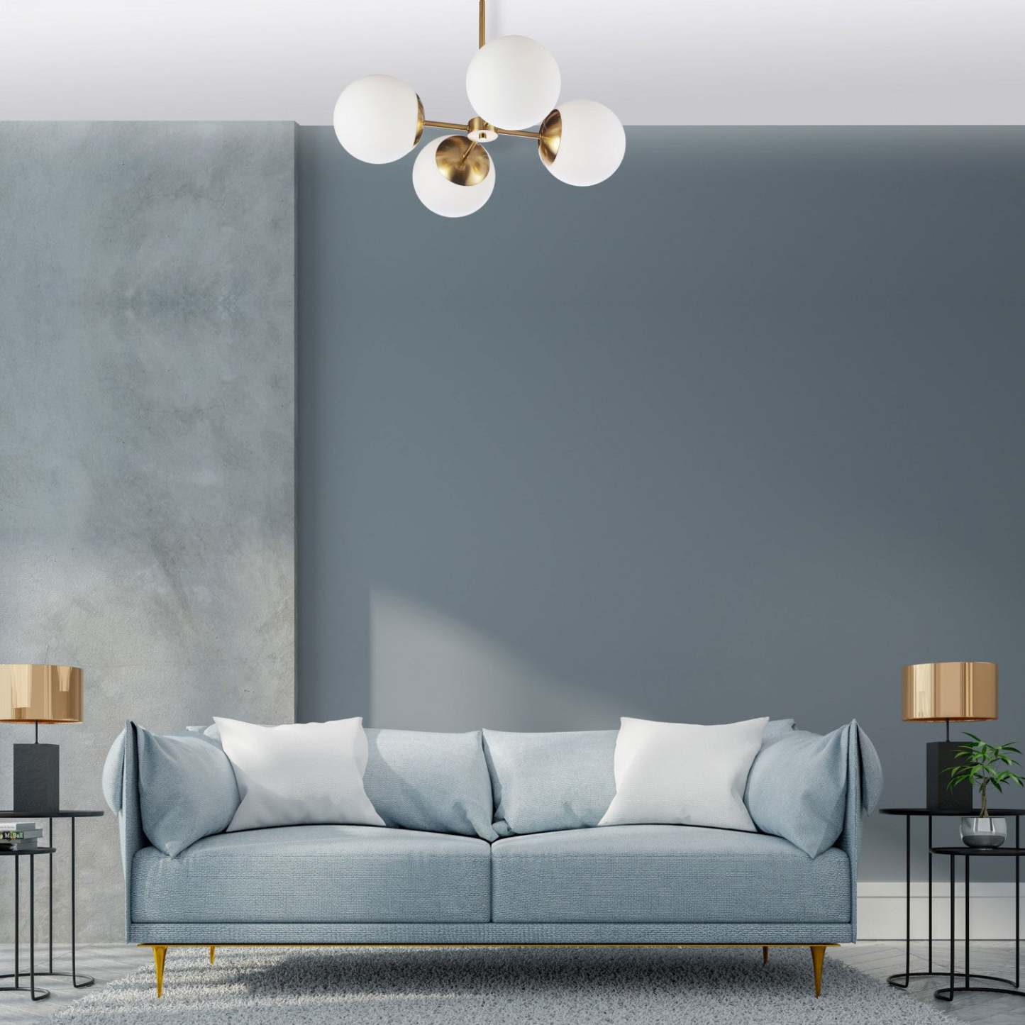 Dainolite Dayana 4 Light Chandelier Aged Brass White Glass Lamp|Lustre Dayana de Dainolite en verre blanc, avec fini laiton vieilli et 4 ampoules