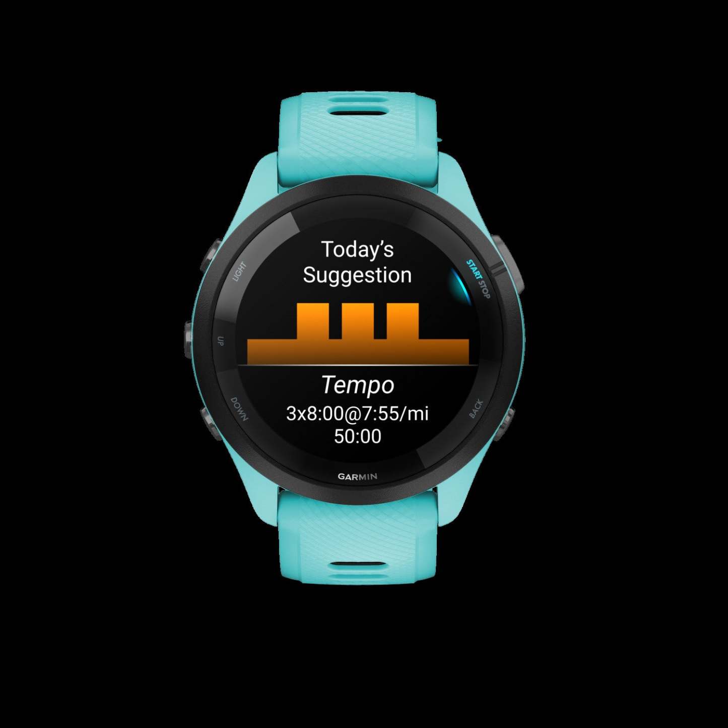 Garmin Forerunner® 265 Montre Gps Intelligente - Suivi De Fitness Avec Gps Multi-bande - Aqua