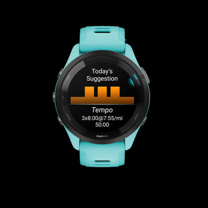 Garmin Forerunner® 265 Montre Gps Intelligente - Suivi De Fitness Avec Gps Multi-bande - Aqua